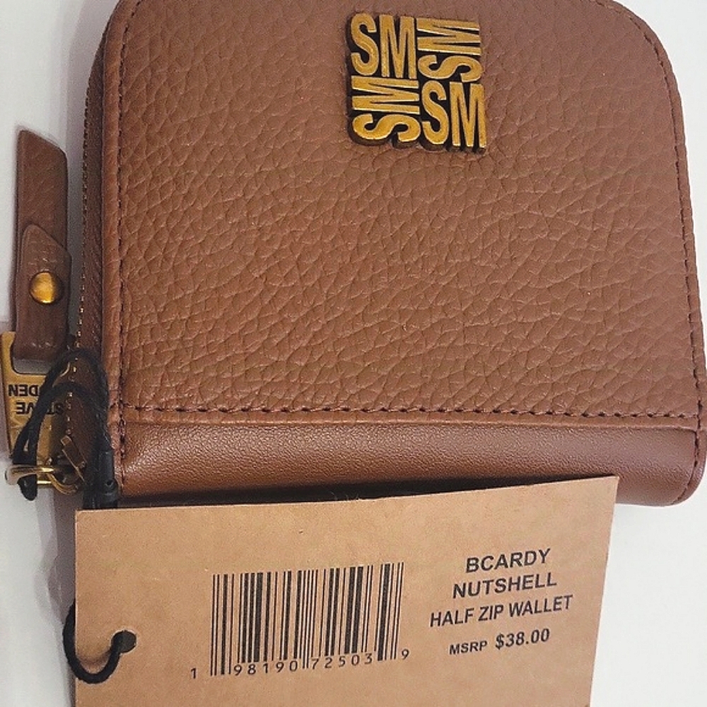 NWT Steve Madden BCardy Nutshell Half Zip Wallet - Picture 5 of 6